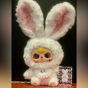 Baby Three White Bunny with Special Eyes